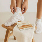 Step 1: Exfoliate – Foot Mask Enzyme Exfoliation