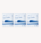 Masques pour les pieds bioactifs phyto-hydratants Clapoti (Trio)