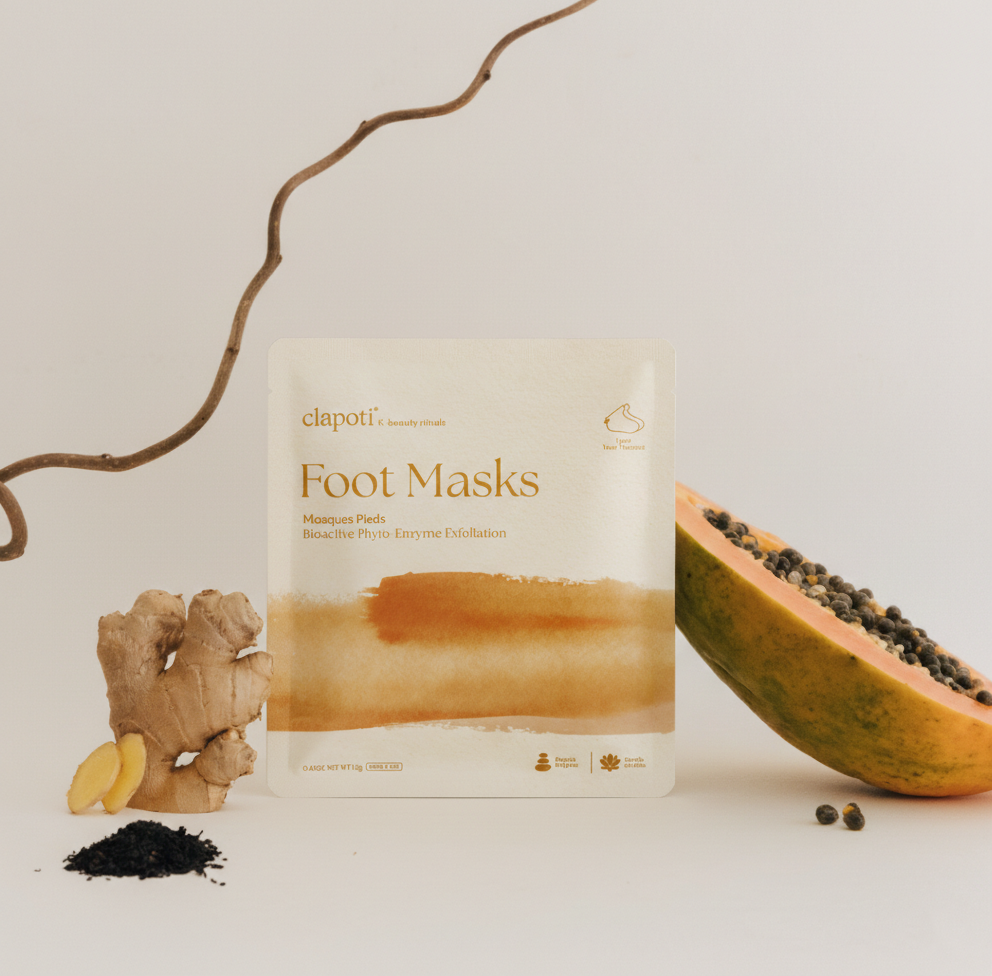 Clapoti Bioactive Phyto-Enzyme Exfoliation Foot Masks (Trio)
