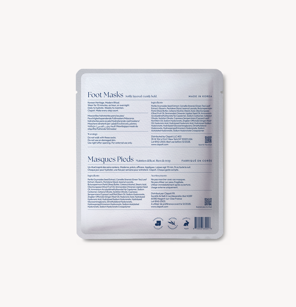Clapoti Bioactive Phyto-Hydration Foot Mask