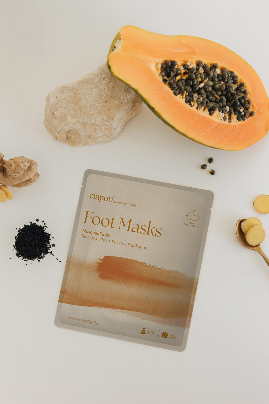 Clapoti Bioactive Phyto-Enzyme Exfoliation Foot Masks