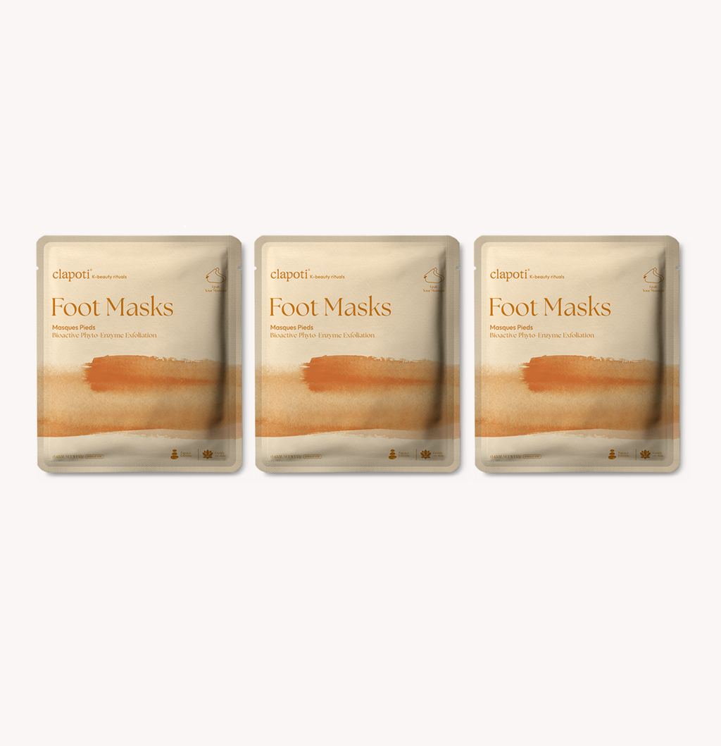 Clapoti Bioactive Phyto-Enzyme Exfoliation Foot Masks (Trio)